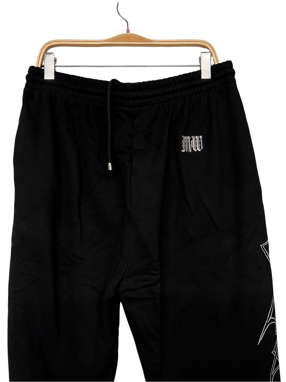 New Mary Wyatt Black Midnight Tribal Metal Sweatpants XL - Picture 2 of 11